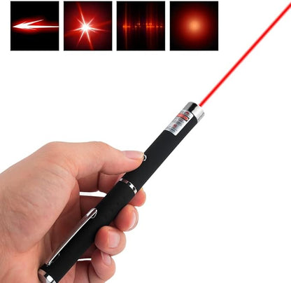 3 Pcs Laser Pointer for Cats Dogs Rechargeable Cat Laser Interactive Cat for Indoor Pet Toys Laser Presentation Remotes Red Light (3 PCS Pack Color Mixed, USB Rechargeable)