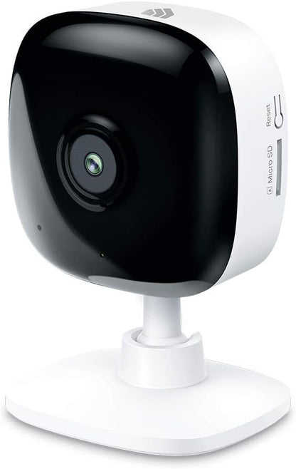 Kasa 1080p Indoor Wired Security Camera - Works as a Baby Monitor & Pet Camera, Motion Detection & Tracking, 2-Way Audio, Night Vision, Subscription-Free Local Storage or Optional Cloud, EC60
