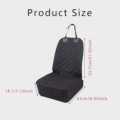 Waterproof Front Seat Car Cover, Pet Front Cover for Cars, Scratch Proof & Nonslip Seat Pet Cover, Dog Car Seat Cover with Seat Belt Fits Most Cars, Suvs
