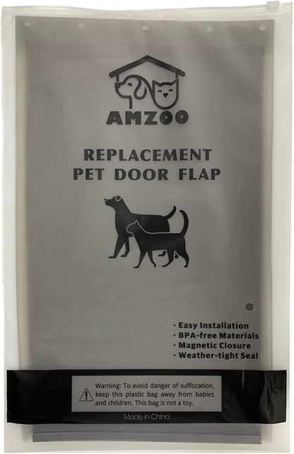 AMZOO Dog/pet Door Replacement Flap Compatible with PetSafe Measures 8 1/8” x 12 7/8” PAC11-11038 -2023 New Model