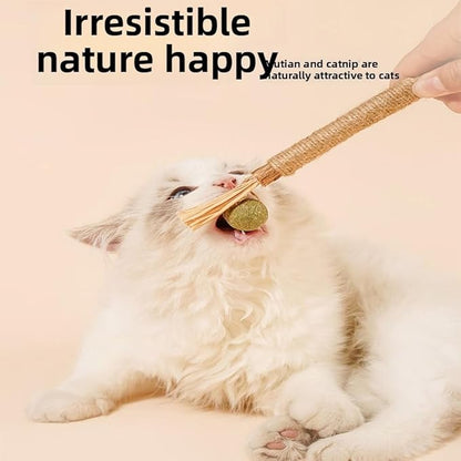Vintage & Haven Pcs Natural Silvervine Sticks Cat Toys, Catmint Silvervine Blend Sticks, Kittens Chew Toys for Teeth Cleaning, Matatabi Dental Care Cat Treat, Consumable Kitty Lick Toys (6 Pcs)