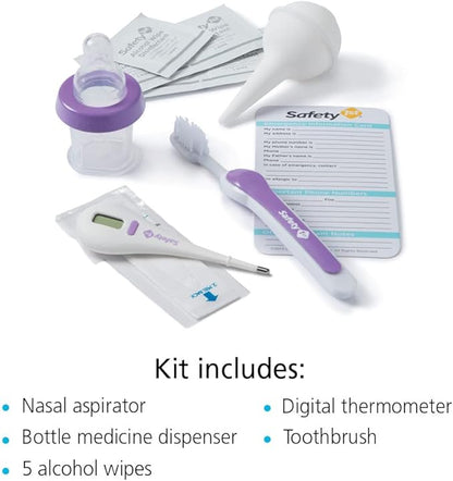 Safety 1st Deluxe Baby Healthcare and Grooming Kit, Pyramids Grape Juice, Newborn Baby Essentials, One Size, 24 Pieces
