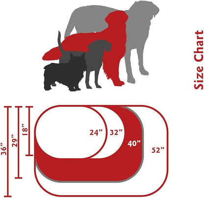 Majestic Pet 40 Inch Bagel Calming Dog Bed Washable – Cozy Soft Round Dog Bed with Spine Support for Dogs to Rest Their Head - Fluffy Donut Puppy Mat 40x29x9 (Inch) Large – Tan