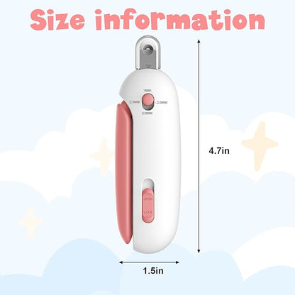 Wanheart Pink Cat Nail Clippers with Safety Guard & Nail Catcher, No Mess Cat Nail Trimmer for Cats & Kittens, Safe Pet Nail Clipper Anti-Splatter Collector, Cute Grooming Tool (Pink)