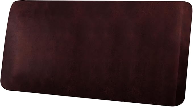 ANARACHON Leather Look Couch Cushion Covers Sofa Seat Slipcovers Sets Couches Furniture Protector for Sectional Armchair Loveseat Pets Kids Stretch Spandex Fabric (1 Cushion Loveseat, Burgundy)