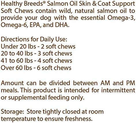Healthy Breeds Old English Sheepdog Salmon Oil Soft Chews 120 Count