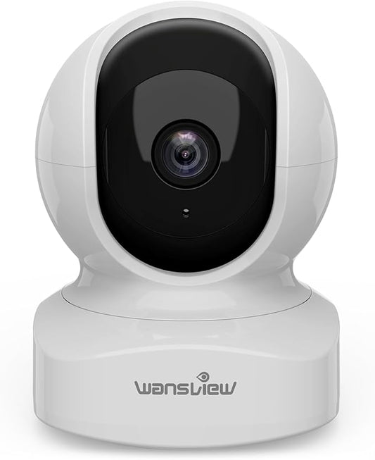 Home Security Camera, Baby Camera, 2K wansview WiFi Camera for Pet/Nanny, Motion Alerts, 2 Way Audio, Night Vision, Compatible with Alexa Echo Show, with TF Card Slot and Cloud