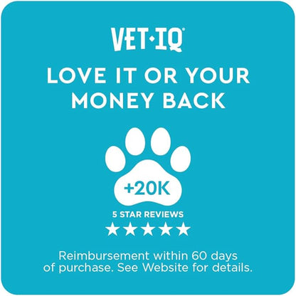 VetIQ Probiotic Supplement for Dogs, Dog Probiotics for Digestive Health, Nourishes Gut Bacteria and Supports Bowel Function, Hickory Smoke Flavor, Made in The USA, 180 Count