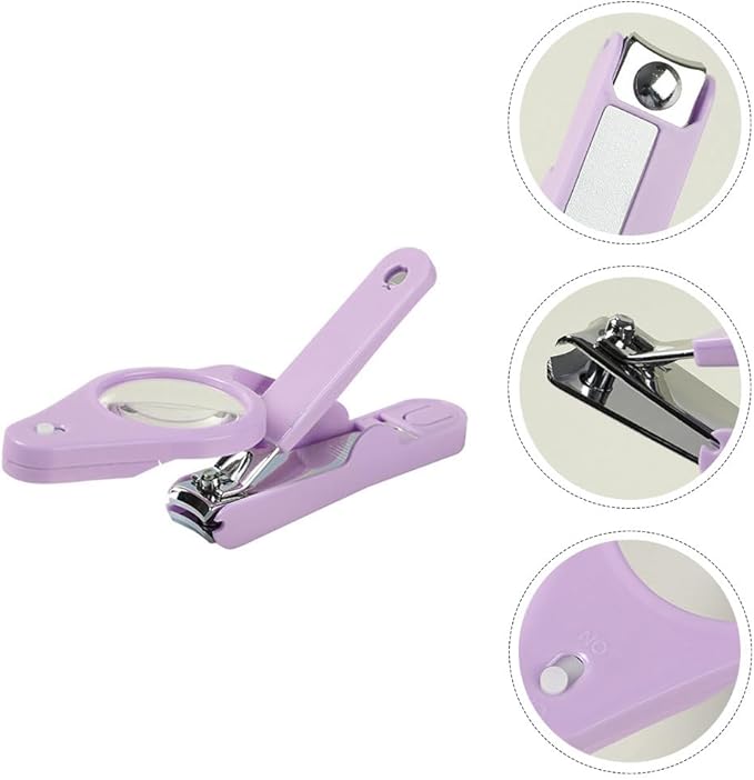 Nail Clippers with LED Light and Magnifier Nail Cutters Fingernails Toenails Clippers for Ederly People Pets