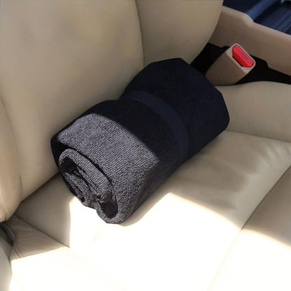 Car Seat Covers 1 Pack Black Waterproof Towel Car Seat Cover Universal Fit for Most Trucks SUV Fitness Athletes Pets Gym and Water Sport