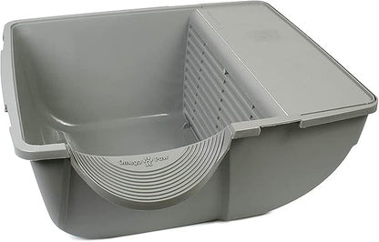 Omega Paw Self Cleaning Litter Box, Omega Paw Roll 'N Clean Litter Box, Regular Size for Kittens and Cats 10 lbs and Under, Brown Color, Model NRA15 V5.0