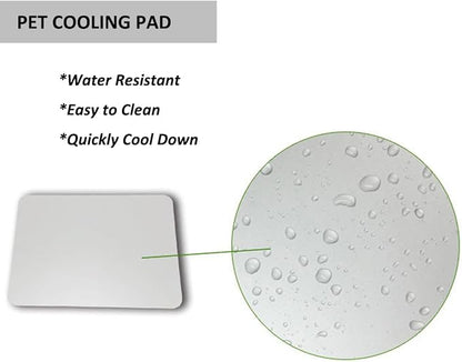 Elome Pet Cooling Pad, 11.8" X 7.9" Aluminum Summer Animal Cool Mat Plate Ice Bed Cage Accessories for Dog, Cat, Rabbit, Hamster, Guinea Pig