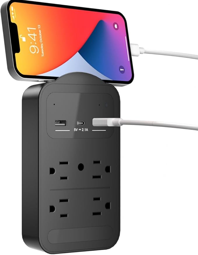 2026 Upgraded 4K Hidden Camera with Night Vision,Wireless WiFi Wall Outlet Camera,Motion Detection|SD Storage Indoor Camera for Pet|Home|Office (Black)