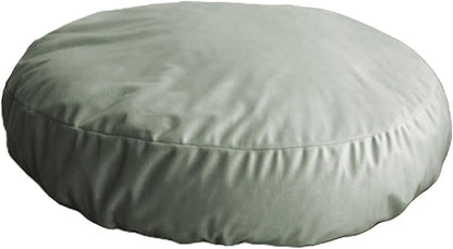 Round Dog Bed Slip Cover Removable Washable 27 to 28 Inch Sage Green