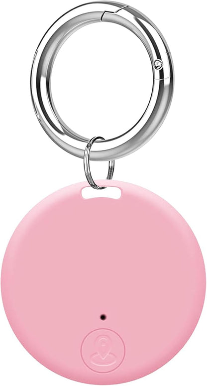 Aircawin Mini GPS Tracker C, Key Item Finder Locator,No Monthly Fee App for iOS/Android 2023 Latest,Portable Anti-Lost Bluetooth Tag Item Tracker for Luggages/Kids/Pets/Phone/Wallet/Bag-1Pcs-Pink