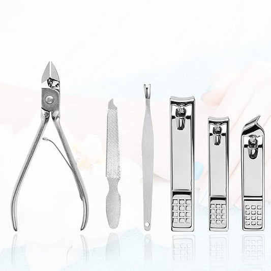 Nail Clippers Set 18 Pieces Stainless Steel Manicure Kit, Professional Grooming Kits, Nail Care Tools with Luxurious Travel Case