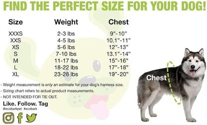 EcoBark Small Dog Harness - Luxury Soft Step in Reflective Ultra Padded Mesh Dog Harnesses for Toy Breed Dogs - Comfortable & Secure Body Halter Pet Vest (Small, Watermelon)