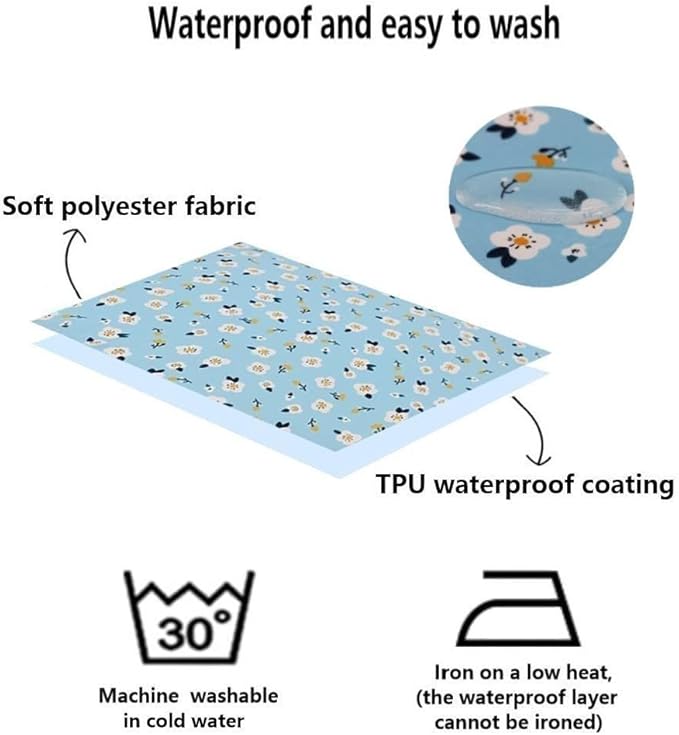 Waterproof Round Dog Bed Fitted Sheet Cover Replacement Washable Plastic Slipcover for 36 x 36 inch Faux Fur Donut Dog Beds