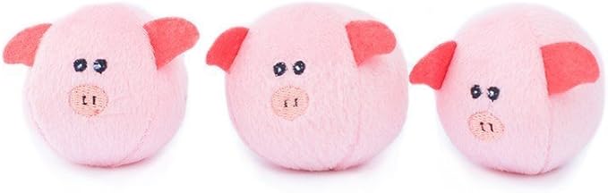 ZippyPaws Burrow- Interactive Dog & Puppy Toys for Boredom, Stimulating Pet Products to Keep Them Busy, Hide & Seek Plush Dog Puzzles, Squeaky Toy for Enrichment, for Small & Medium Dogs- Pig Barn