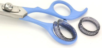 SCAREDY CUT Silent Pet Grooming Kit for Dogs, Cats and All Pet Grooming - A Quiet Alternative to Electric Clippers for Sensitive Pets (Right-Handed Blue)