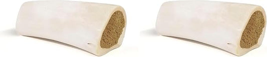 Cadet Stuffed Shin Bone, Highly Digestible, High Protein, Long-Lasting Dog Chew Bone for Aggressive Chewers, Supports Dental Health, Beef Flavor, Large, 1 Count (Pack of 2)