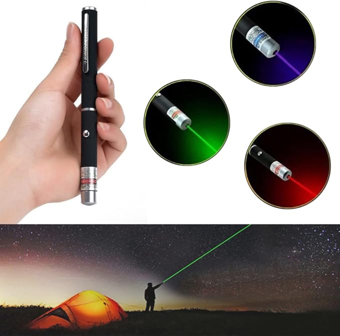 3 Pcs Laser Pointer for Cats Dogs Rechargeable Cat Laser Interactive Cat for Indoor Pet Toys Laser Presentation Remotes Red Light (3 PCS Pack Color Mixed, USB Rechargeable)