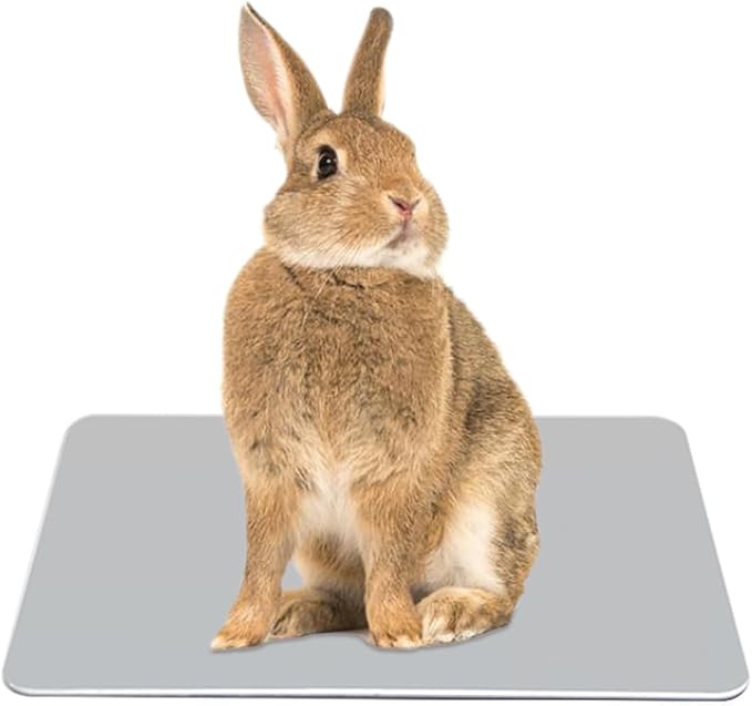 Elome Pet Cooling Pad, 11.8" X 7.9" Aluminum Summer Animal Cool Mat Plate Ice Bed Cage Accessories for Dog, Cat, Rabbit, Hamster, Guinea Pig