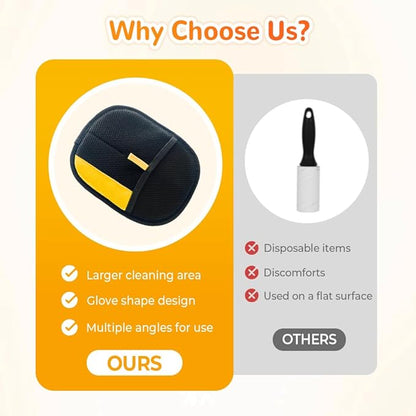 JUDUNA Pet Hair Remover Gloves, 2025 New Electrostatic Pet Hair Removal Gloves, Reusable Grooming Glove for Cats & Dogs
