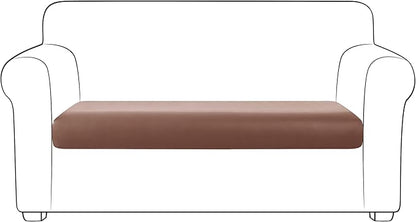 Yates Home PU Leather Couch Sofa Cushion Slipcover Water-Proof Elastic Chair RV Seat Covers Sofa Furniture Protector Slip Cover for Seater Replacement in Living Room（Loveseat, Light Brown）
