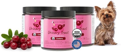 kin+kind Pet Vitamins and Supplements - Immune Support Supplement for Dogs & Cats - Natural Dog Supplements & Cat Supplements w/Organic Ingredients for Healthy Immunity - Made in USA - 3x8 oz Large