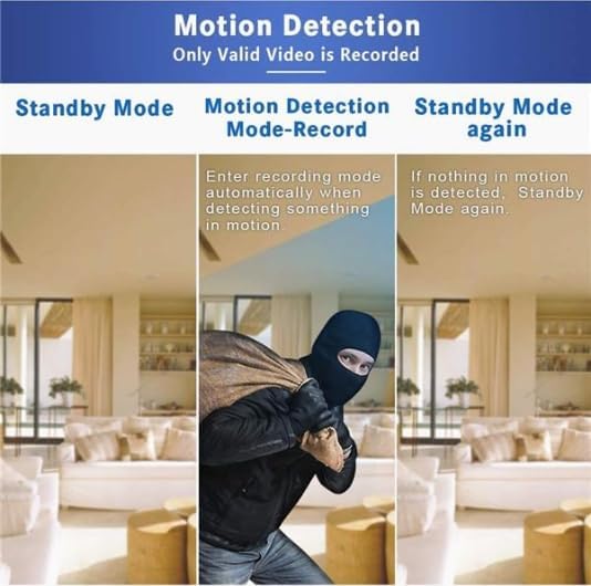 USB Charger Camera - Full HD 4K Mini WiFi Security Camera, Power Outage Standby Recording Mode, Small Micro Wireless Nanny Cam for Home Indoor, Pets Nanny