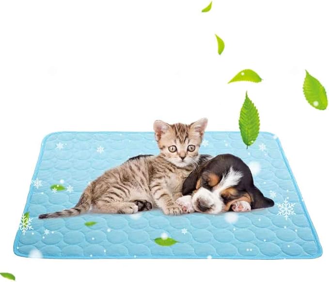 Self-Cooling Mat for Dogs Cats, Summer Pet Cooling Pad Washable Dog Cooling Blanket for Indoor & Outdoor