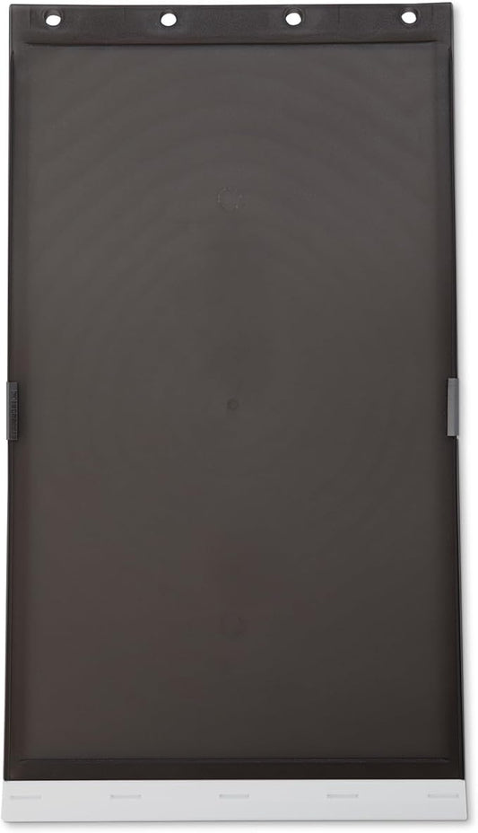 Amazon Basics Dog Cat Door Replacement Flap, Large, 16.9’’ x 9.6’’ x 0.83’’, White and Grey