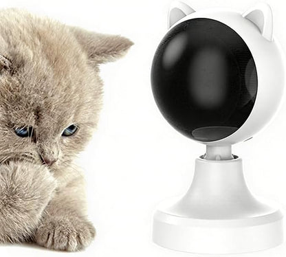 Automatic Smart Laser Cat Toy, USB Rechargeable Interactive Rotating Laser Pointer for Indoor Cats, 2 Modes & Adjustable Speed