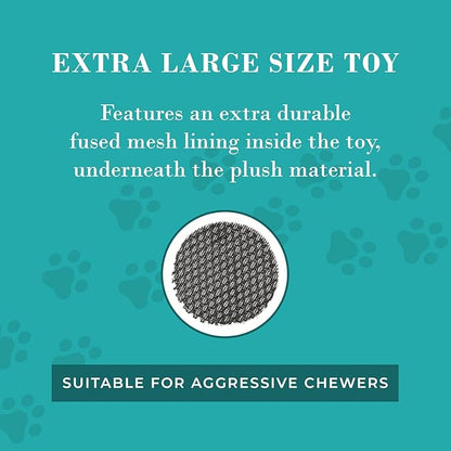 Haute Diggity Dog Chewy Vuiton Handbag Plush Squeaky Dog Toy, Soft Durable Designer-Inspired Stuffed Puppy Chew Toys for Small, Medium & Large Dogs, Machine-Washable (Tan Checker) XL
