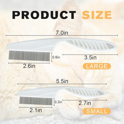 Pet Hair Comb, Multifunctional Pet Grooming Brush Pet Hair Comb Tear Stain Removal (Yellow)
