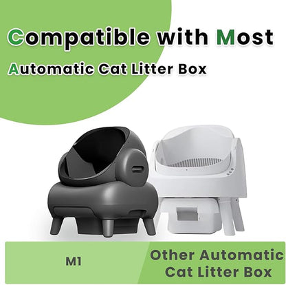 Litter Bags Compatible with pet pivot litter box and NeakasaM1 Open-Top Self-Cleaning Cat Litter Box, 2 Rolls Cat Litter Waste Receptacles Bags (40 Count)
