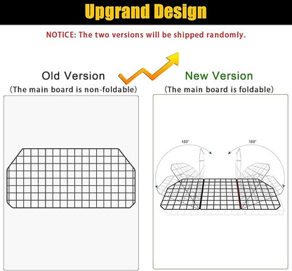 Gtongoko Dog Car Barriers for SUVs, Vehicles, Cars, Trucks, Upgraded Adjustable Heavy-Duty Wire Mesh Pet SUV Barriers Universal-Fit, Car Accessories Safety Travel, 2pcs 51.2In Elastic Ropes Included