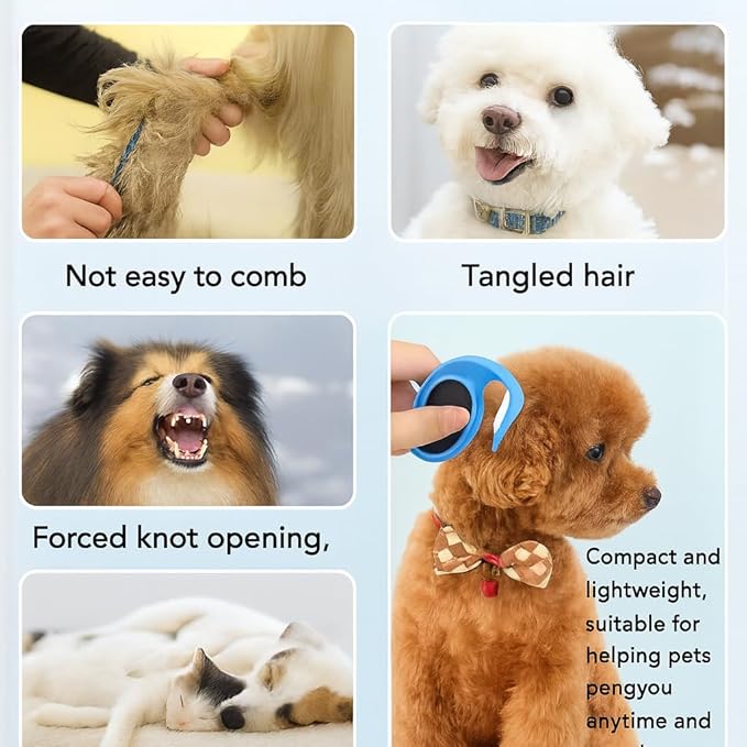 Pet Grooming Hair Removal Glove & Handy Brush Set (6 Pack) – Reusable Fur Remover for Dogs & Cats, Easy Deshedding Tool for Sofa, Clothes, Carpet & Car Seats