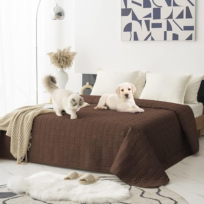Tcksstex Waterproof and Anti-Slip Dog Bed Cover and Pet Blanket Sofa Pet Bed Mat car Incontinence Mattress Protectors Furniture Couch Cover for Most Cats Dogs, Pets