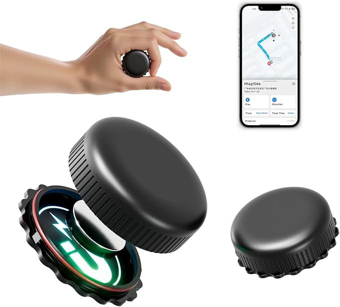 GPS Tracker for Vehicles-Real-Time Mini Magnetic Car Tracker Device with Free App, Hidden GPS Tracking Device for Cars,Trucks,Motorcycles,Kids,Pets|Anti-Theft Vehicle Tracker|No Monthly Fee