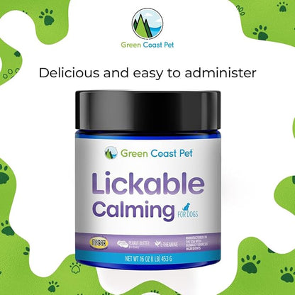 Lickable Actives (Calming) Supplement for Dogs, 16 oz | Made in USA | 30 Day Supply
