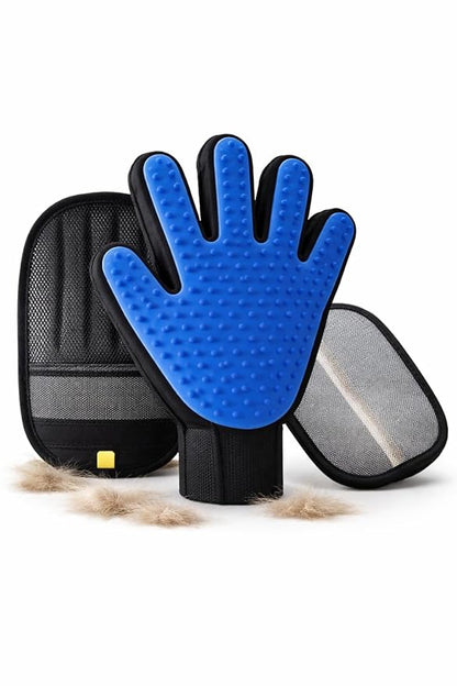 Pet Hair Remover Glove & Deshedding Pad for Dogs & Cats – Reusable Grooming Tool, Removes Loose Fur, Works on Furniture