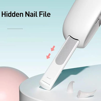 Cat Nail Clipper | Cat Nail Trimmer with Clipping Debris Storage, Adjustable Sizes, Hidden Nail File, Round Hole Blade for Injury-Free Grooming Tool for Pets