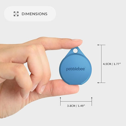 Pebblebee Clip 5 | Rechargeable Bluetooth Tracker Tag for Keys | Alternative to Air Tag & Android Trackers | 130 dB Siren, Bright LED Strobe, 12-Month Battery, Alert Safety Mode | Subzero