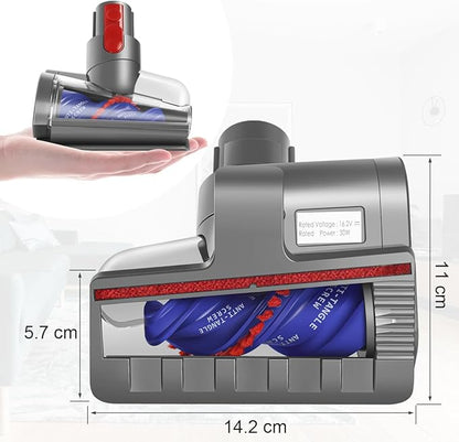FUNTECK Mini Hair Screw Tool Compatible with Dyson V15 V11 V10 V8 Models, Anti-Tangle Vacuum Attachment Ideal for Picking up Long Hair