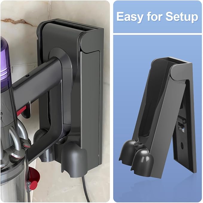 FUNTECK Wall Mount Compatible with Dyson V11, V11 Outsize and V15 Vacuum Cleaners, Charging Station Replacing Part No. 970011-01 & 970011-02