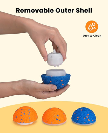 Xeuch Smart Interactive Dog Balls, Automatic Moving Ball for Medium and Large Dogs, ETPU New Material, Motion Activated Rolling & Rotating Bouncy Toy for Dog Enrichment & Stimulation