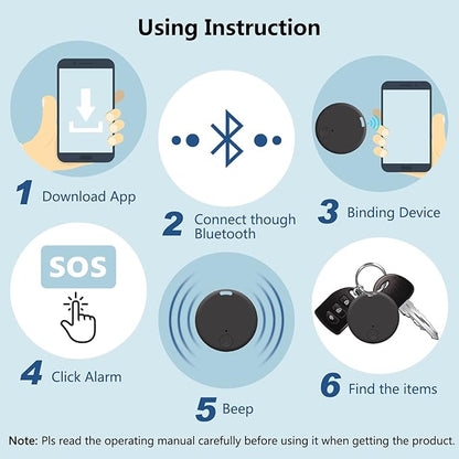 Aircawin ITAG GPS Tracker,Key Item Finder Locator,No Monthly Fee App for iOS/Android 2023 Latest,Portable Anti-Lost Bluetooth Tag Item Tracker for Luggages/Kids/Pets/Phone/Wallet/Bag-1Pcs-Black