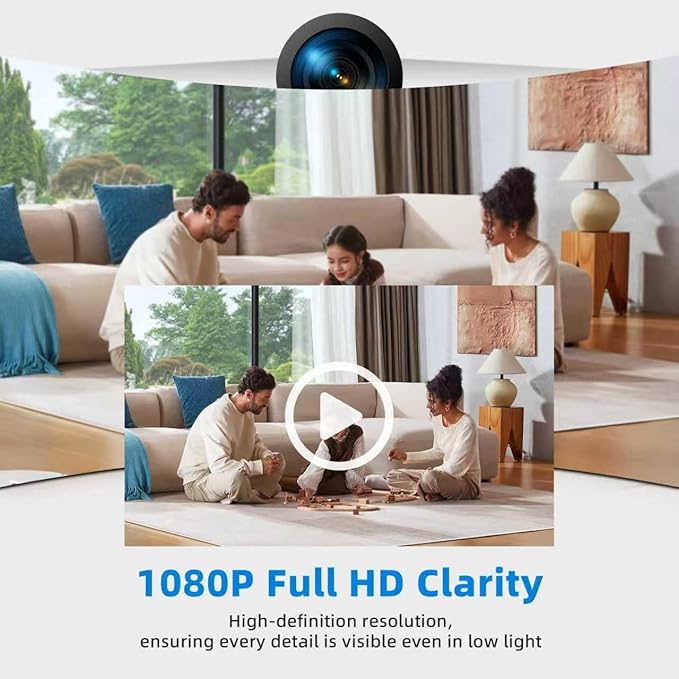 1080P HD Charger Camera with Motion Detection, 106° Wide Angle, No WiFi/Monthly Fee, Mini Hidden Camera for Home Security/Nanny/Pet Monitoring